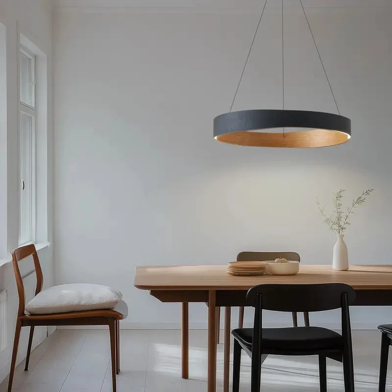 D-Ware Lucande Pendelleuchte LED Fernbedienung schwarz Holz dimmbar DEFEKTWARE