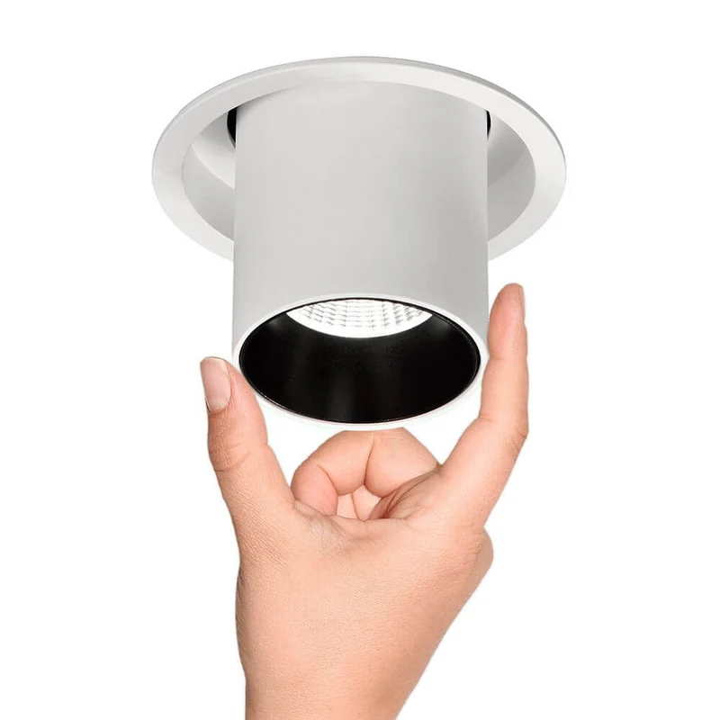 Einbaulampe Garda 12 Watt Weiß, Schwarz Einziehbar