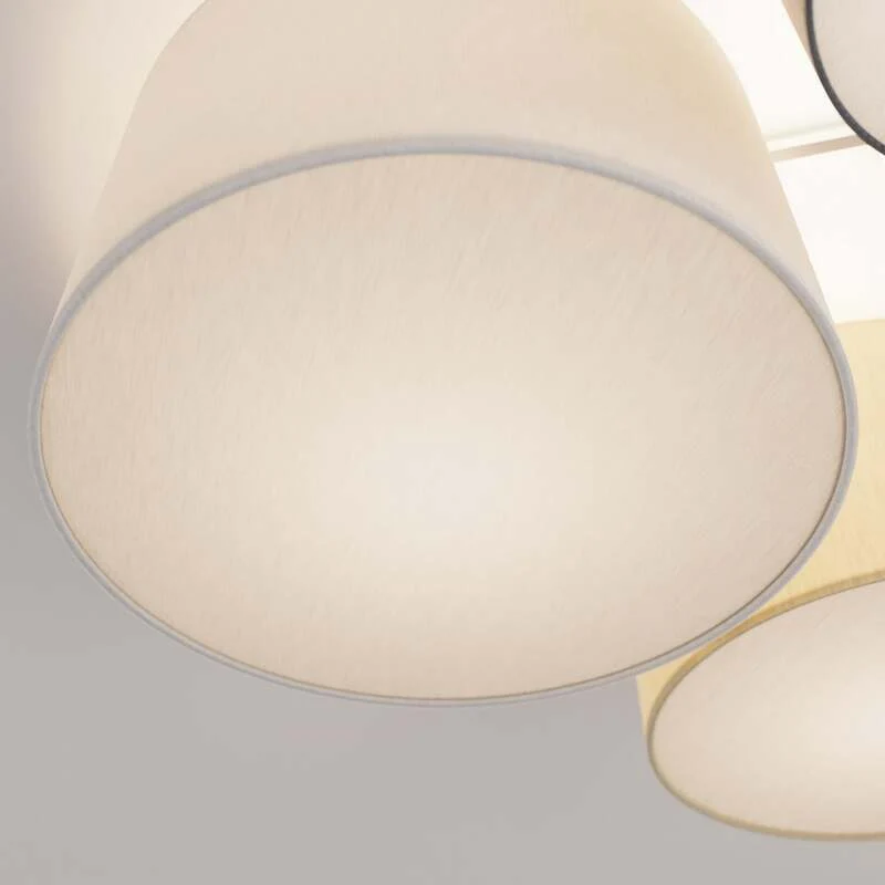 B-Ware Lindby Laurenz Deckenlampe Hängelampe 5-flmg. E27 90cm braun-beige SIEHE TEXT
