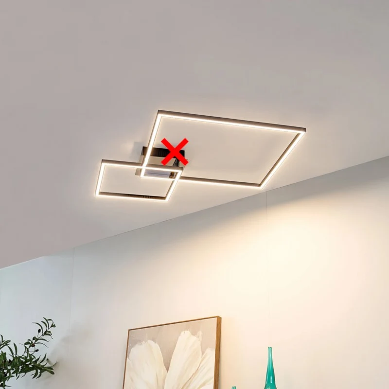B-Ware Lindby LED-Deckenleuchte Panja Deckenlampe Deckenlicht 67 cm SIEHE TEXT/FOTO