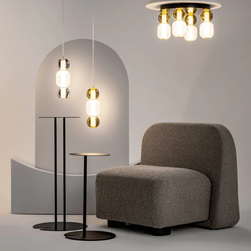 B-Ware Maytoni Hängeleuchte Pendelleuchte LED Glas Chrom Drop Ø 12 cm 3000 K 16 W Lampe