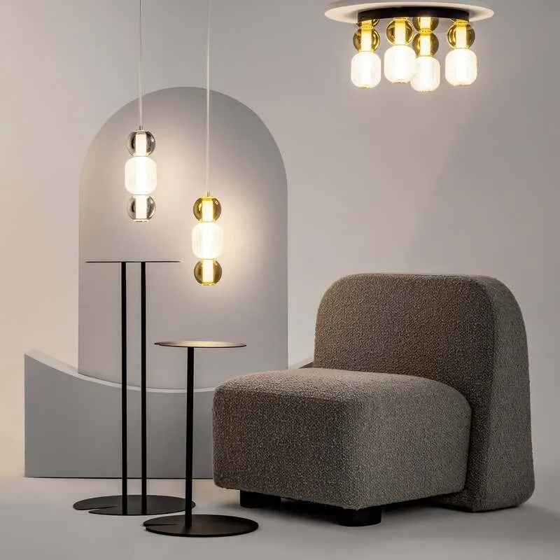 B-Ware Maytoni Hängeleuchte Pendelleuchte LED Glas Chrom Drop Ø 12 cm 3000 K 16 W Lampe