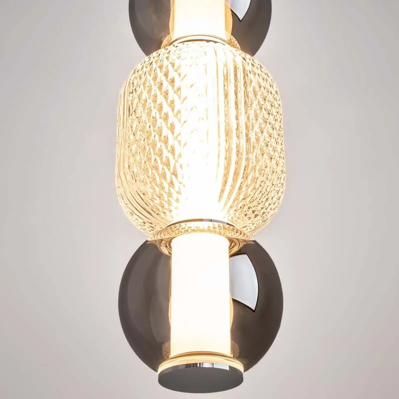 B-Ware Maytoni Hängeleuchte Pendelleuchte LED Glas Chrom Drop Ø 12 cm 3000 K 16 W Lampe