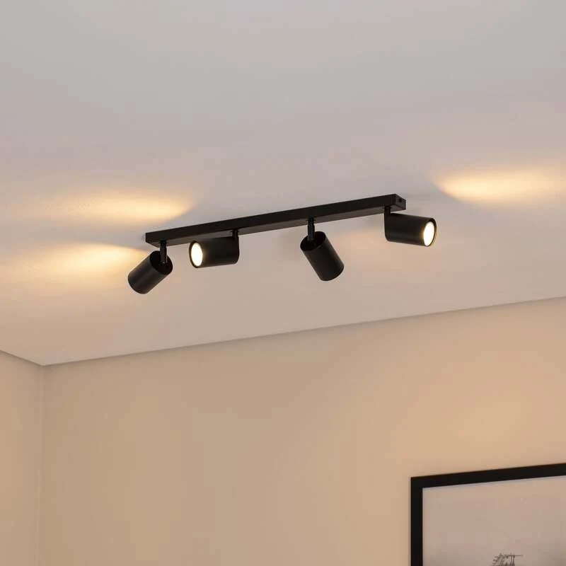 B-Ware SIGMA Deckenstrahler Zoom Deckenleuchte Deckenlampe 4-flg. Leuchte Lampe schwarz