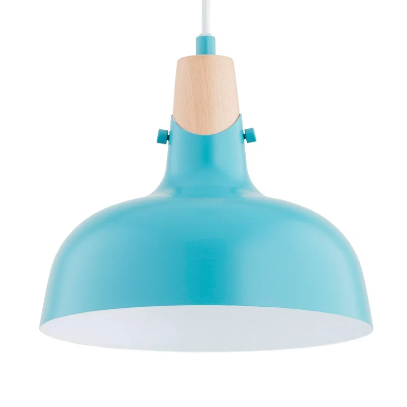 B-Ware Hängeleuchte Pendelleuchte Solo Gem hellblau Metall Ø 23 cm E27 LED Leuchte