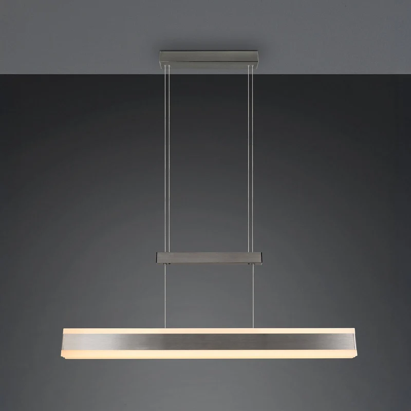 B-Ware Trio Lighting Hängelampe Pendelleuchte LED Arcola Nickel Touchdimmer