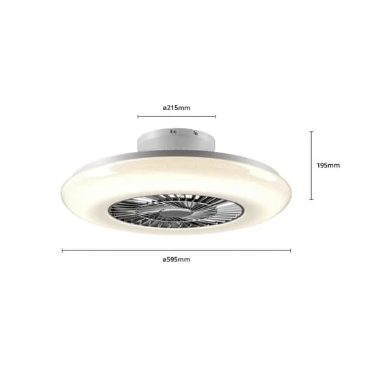 B-Ware Starluna Madino LED-Deckenventilator Deckenlampe Lampe Leuchte SIEHE TEXT/FOTO