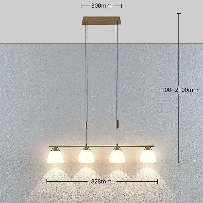 B-Ware Lindby LED-Hängeleuchte Cersei Deckenlampe Pendelleuchte Lampe Leuchte mess67