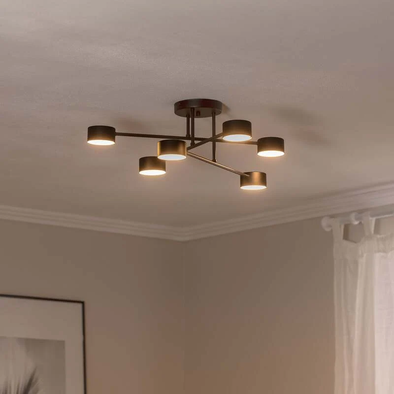 B-Ware emibig Deckenleuchte Modus 6 Stahl GX53 schwarz Lampe Leuchte SIEHE TEXT/FOTO