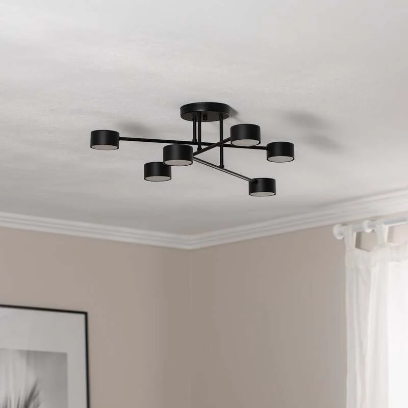 B-Ware emibig Deckenleuchte Modus 6 Stahl GX53 schwarz Lampe Leuchte SIEHE TEXT/FOTO