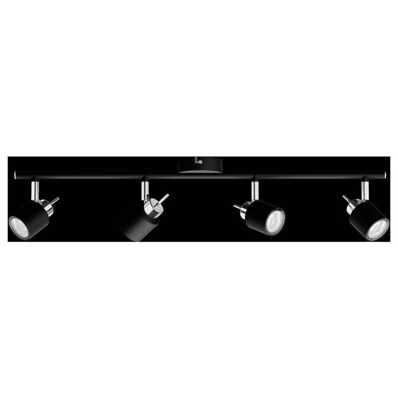 B-Ware Philips Deckenstrahler Lampe Leuchte Meranti Schwarz Silber GU10 LED 4-flammig