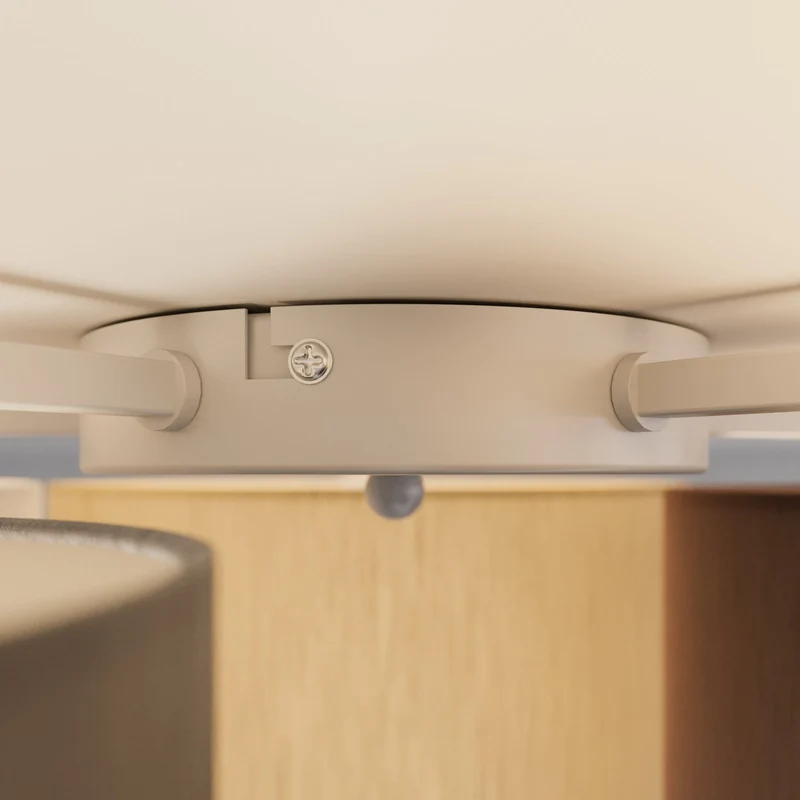B-Ware Lindby Laurenz Deckenlampe Hängelampe 5-flmg E27 90cm braun-beige SIEHE TEXT