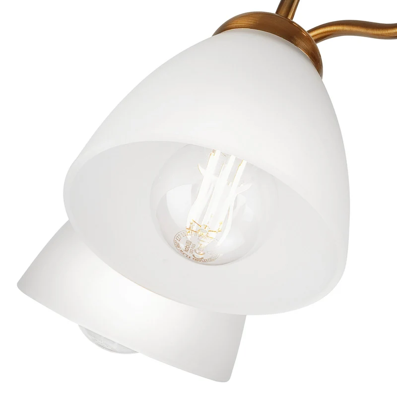 B-Ware Deckenleuchte Miranda Deckenlampe Deckenlicht Leuchte Lampe fünfflammig messing