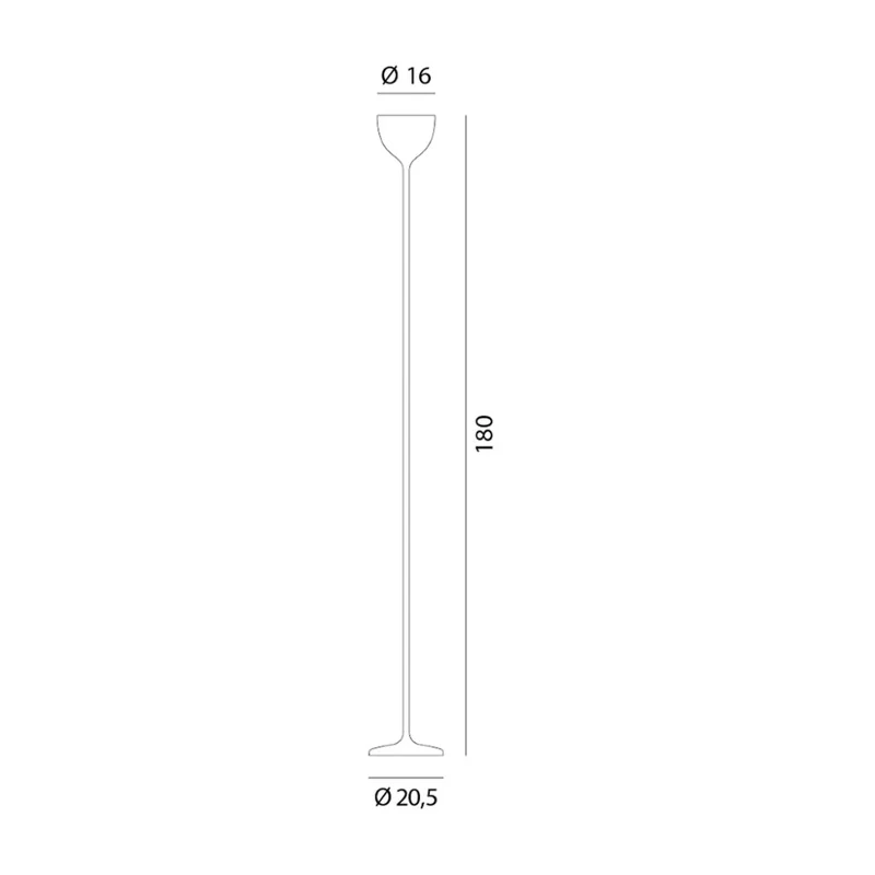 B-Ware Rotaliana LED-Stehleuchte Standlampe Drink H180cm Stehlampe Beleuchtung creme