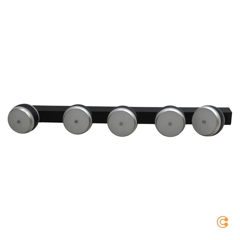 B-Ware Paul Neuhaus PURE LED Hängelampe Falling Rings schwarz Fernbedienung 101 cm 5flg