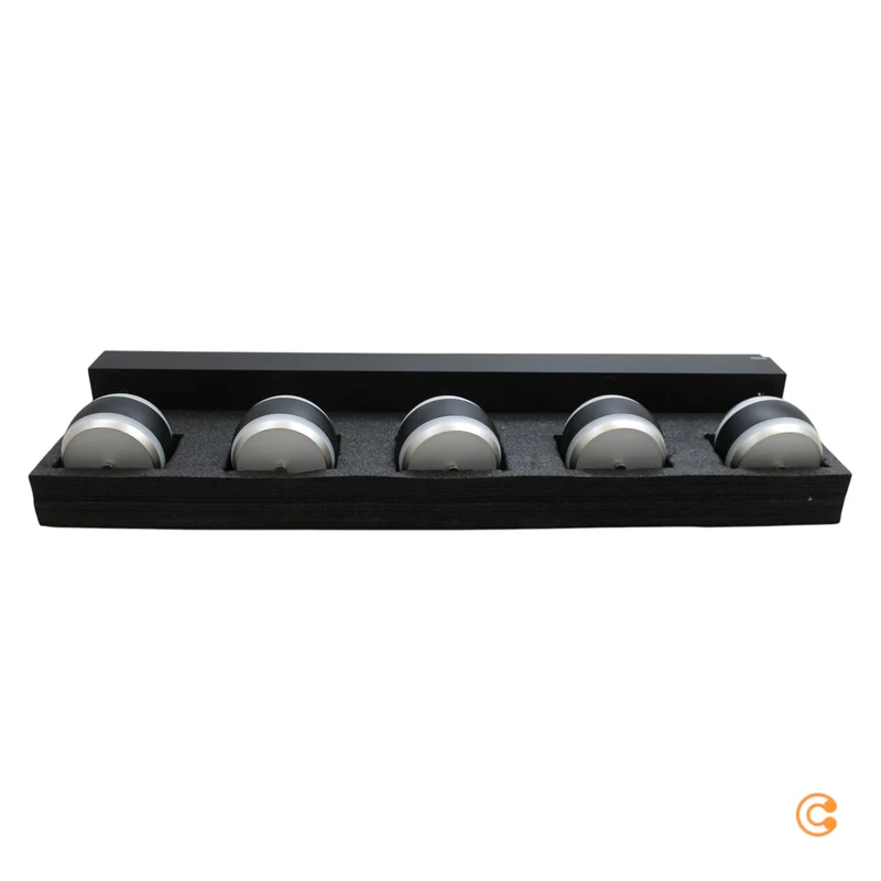 B-Ware Paul Neuhaus PURE LED Hängelampe Falling Rings schwarz Fernbedienung 101 cm 5flg
