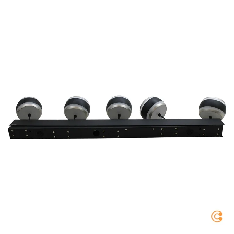 B-Ware Paul Neuhaus PURE LED Hängelampe Falling Rings schwarz Fernbedienung 101 cm 5flg