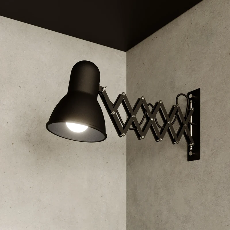 B-Ware Nowodvorski Lighting Wandleuchte Wandlampe Harmony Scherenarm Lampe schwarz