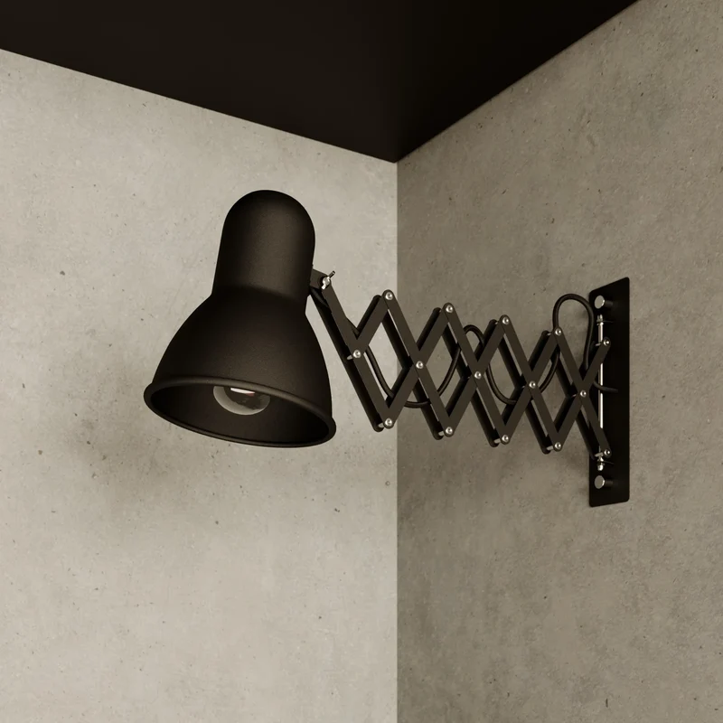 B-Ware Nowodvorski Lighting Wandleuchte Wandlampe Harmony Scherenarm Lampe schwarz
