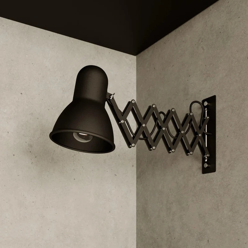 B-Ware Nowodvorski Lighting Wandleuchte Wandlampe Harmony Scherenarm Lampe schwarz