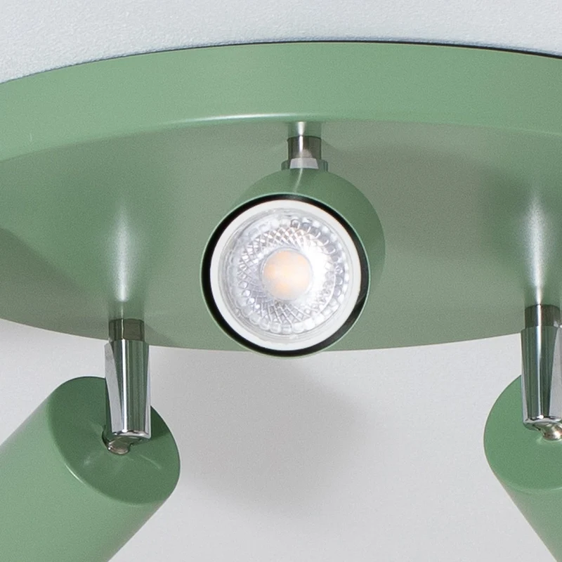 B-Ware Deckenstrahler Fun Strahler Lampe hellgrün Stahl Ø 30 cm verstellbar GU10 LED