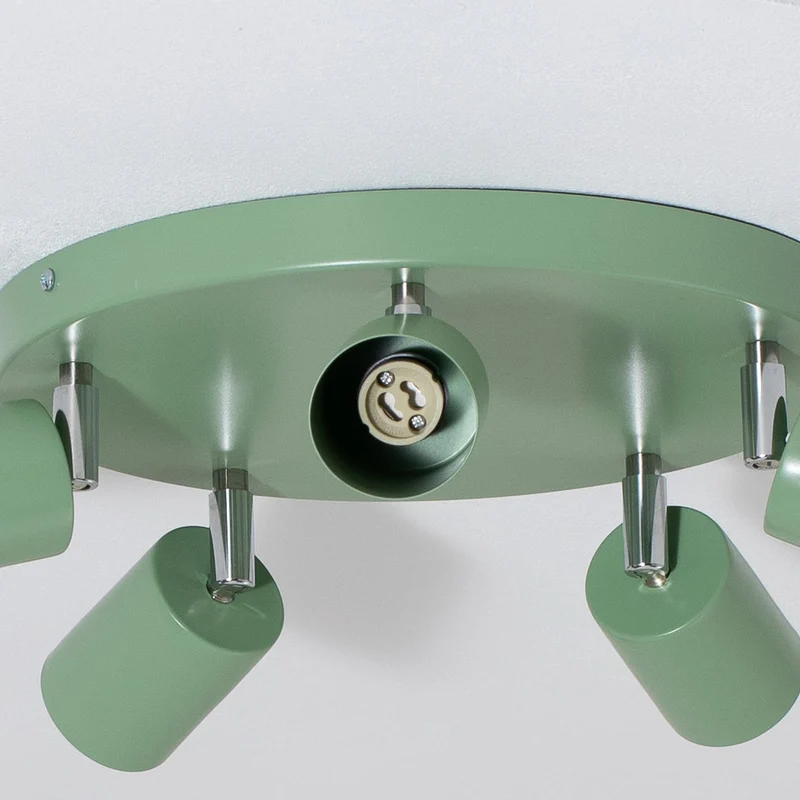 B-Ware Deckenstrahler Fun Strahler Lampe hellgrün Stahl Ø 30 cm verstellbar GU10 LED