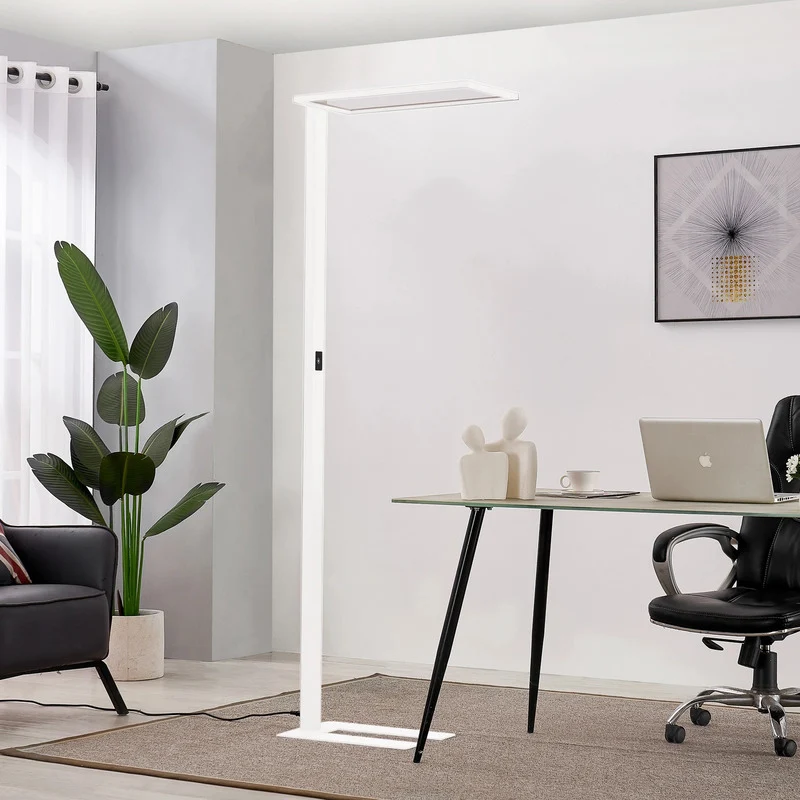B-Ware PRIOS Stehleuchte Büro Standlampe LED Taronis weiß dimmbar 195cm SIEHE TEXT/FOTO