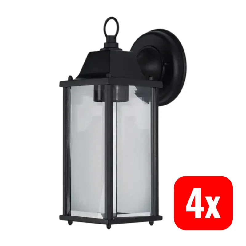 4x B-Ware OSRAM Außenwandleuchte Wandlampe ENDURA CLASSIC LANTERN SQUARE 29 cm 4 STÜCK