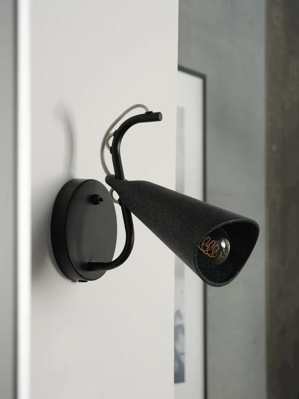 B-Ware OSRAM Wandleuchte Wandlampe Decor Bell E27 Schwarz Innenbereich