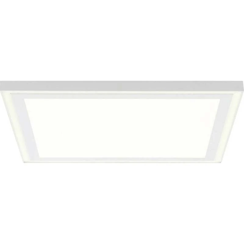 B-Ware Brilliant LED Deckenleuchte Laurice Fernbedienung Weiß Aufbau Panel 40cm CCT 24W