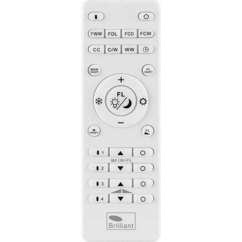 B-Ware Brilliant LED Deckenleuchte Laurice Fernbedienung Weiß Aufbau Panel 40cm CCT 24W