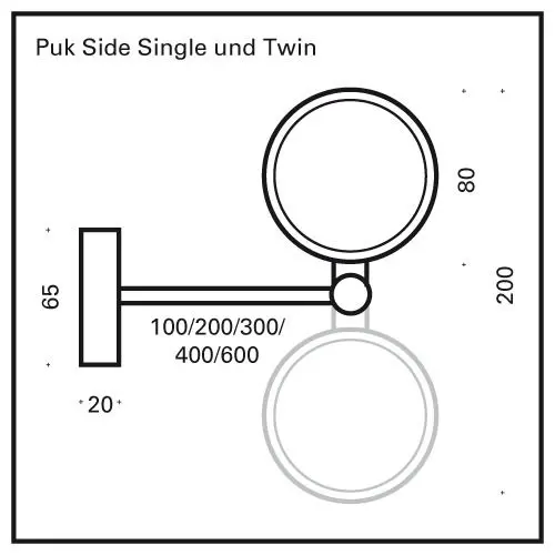 B-Ware Top Light Gestell Wandleuchte PUK SIDE Hängeleuchte Lampe Leuchte Deckenlampe