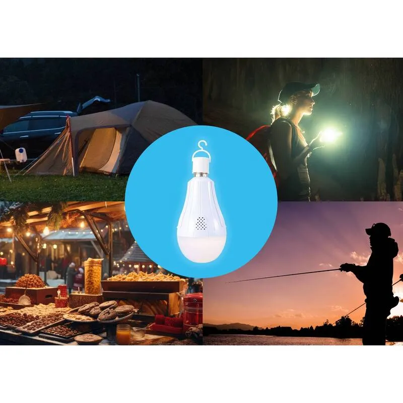 8x B-Ware Akku LED-Leuchtmittel Glühlampe E27 Warmweiß nicht dimmbar 20 W Haken 8 STÜCK