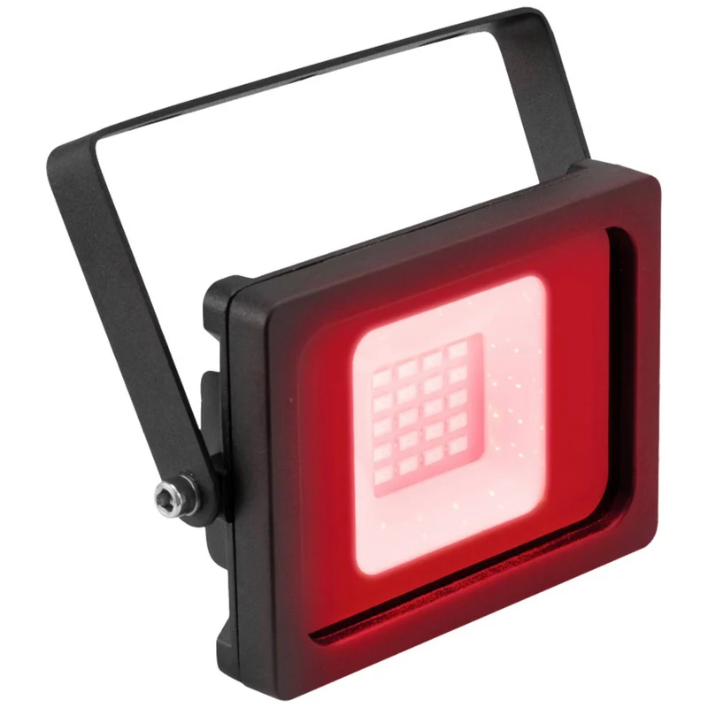 B-Ware Eurolite LED Außenstrahler Flutlicht UV Strahler rot Aluminium Außenbereich 10 W