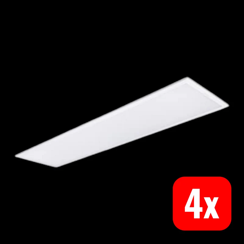 4x B-Ware Philips ProjectLine LED-Panel Deckenpanel 4000 K 119,5x29,5 cm 36 W weiß 4 STÜCK