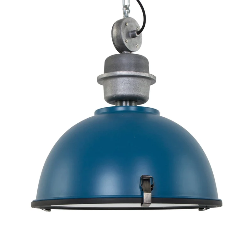 B-Ware Steinhauer Hängelampe Pendelleuchte Bikkel petrol silber Metalllampe SIEHE TEXT