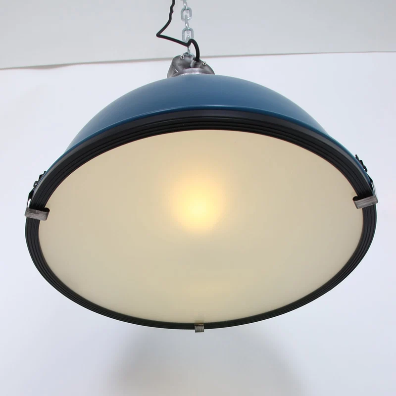 B-Ware Steinhauer Hängelampe Pendelleuchte Bikkel petrol silber Metalllampe SIEHE TEXT