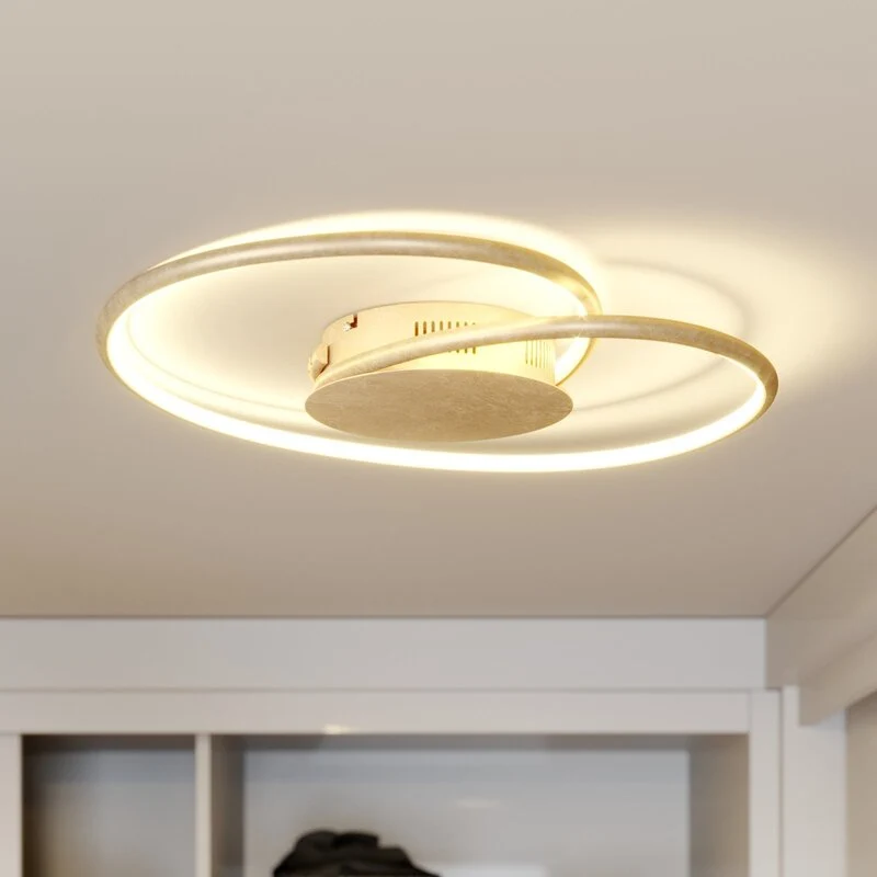 B-Ware Lindby Joline LED-Deckenlampe Deckenlampe Lampe Leuchte gold 16W SIEHE TEXT/FOTO