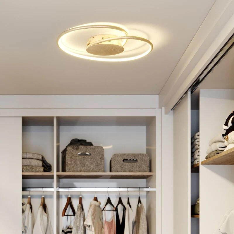 B-Ware Lindby Joline LED-Deckenlampe Deckenlampe Lampe Leuchte gold 16W SIEHE TEXT/FOTO