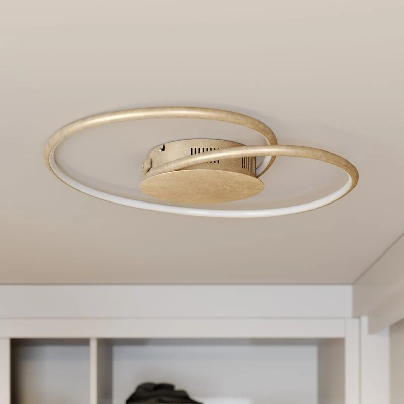 B-Ware Lindby Joline LED-Deckenlampe Deckenlampe Lampe Leuchte gold 16W SIEHE TEXT/FOTO