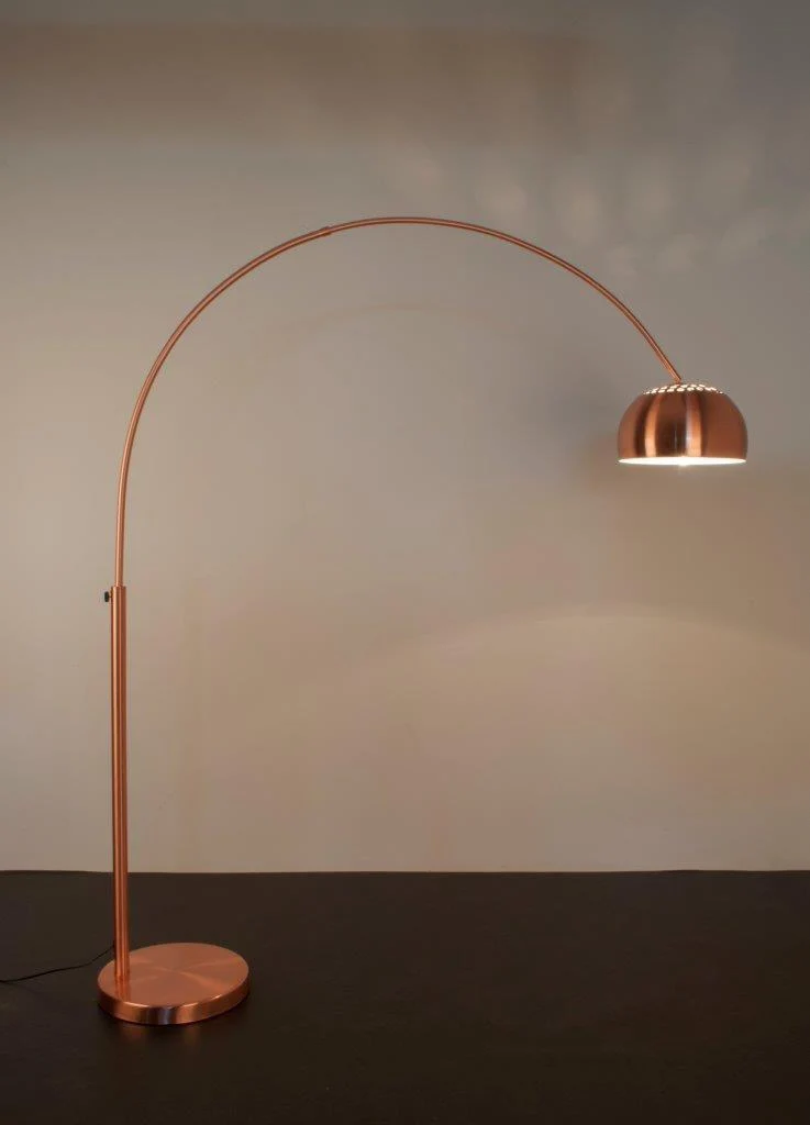 Stehlampe Bogenlampe Kupfer METAL BOW COPPER von Zuiver