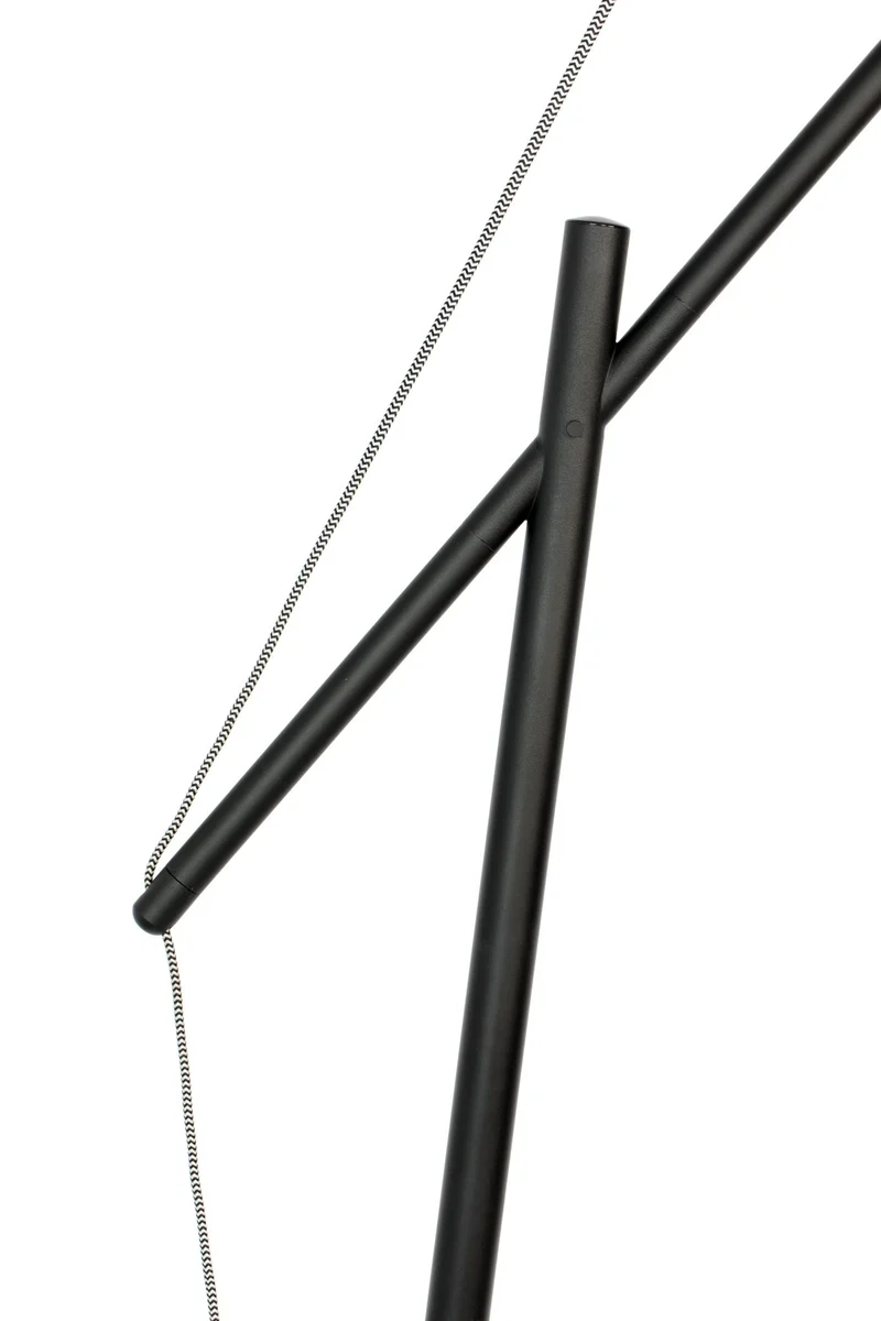 Bogenlampe Tokio Black | Minimalistisches Design in Schwarz