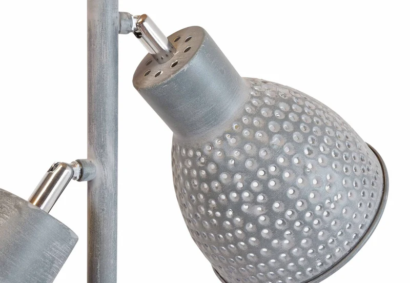 Tischleuchte ZEEF mit 2 Schirmen kleine Stehleuchte Iron Grey