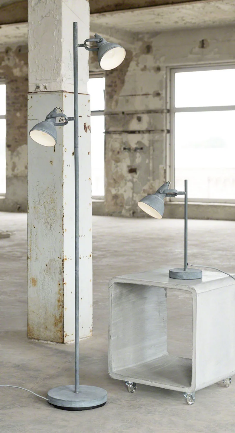 Tischleuchte STUK, Tischlampe in Betongrau