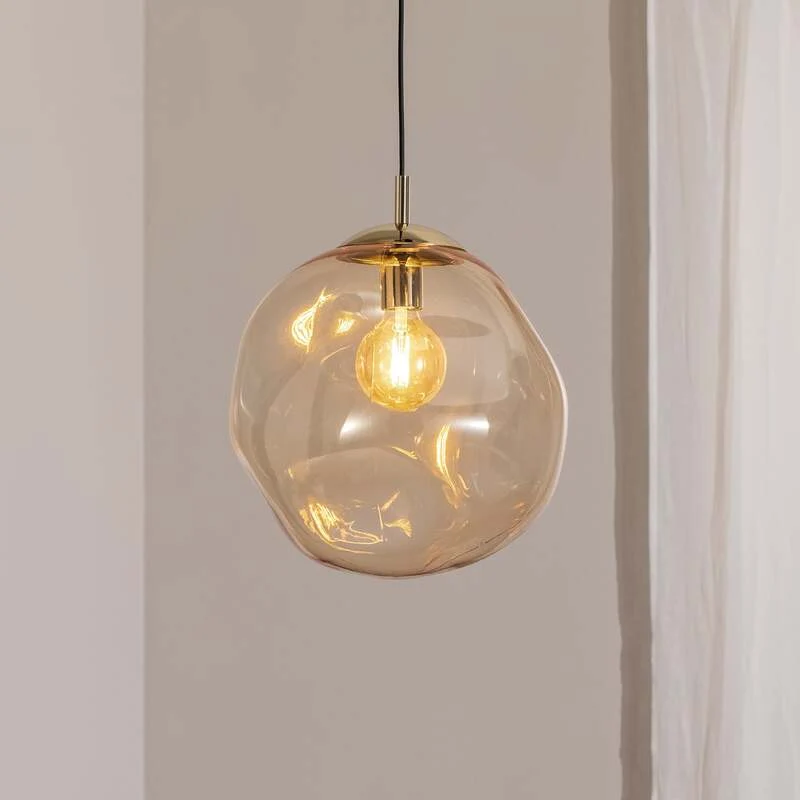 B-Ware Euluna Glas-Hängeleuchte Sol Deckenlampe Lampe Leuchte E27 Glas SIEHE TEXT/FOTO