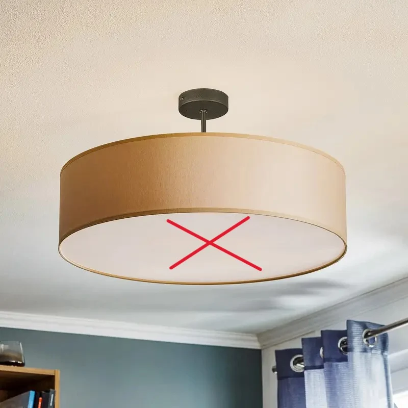 B-Ware Euluna Deckenlampe Rondo Deckenlampe Deckenlicht E27 creme 60cm SIEHE TEXT/FOTO