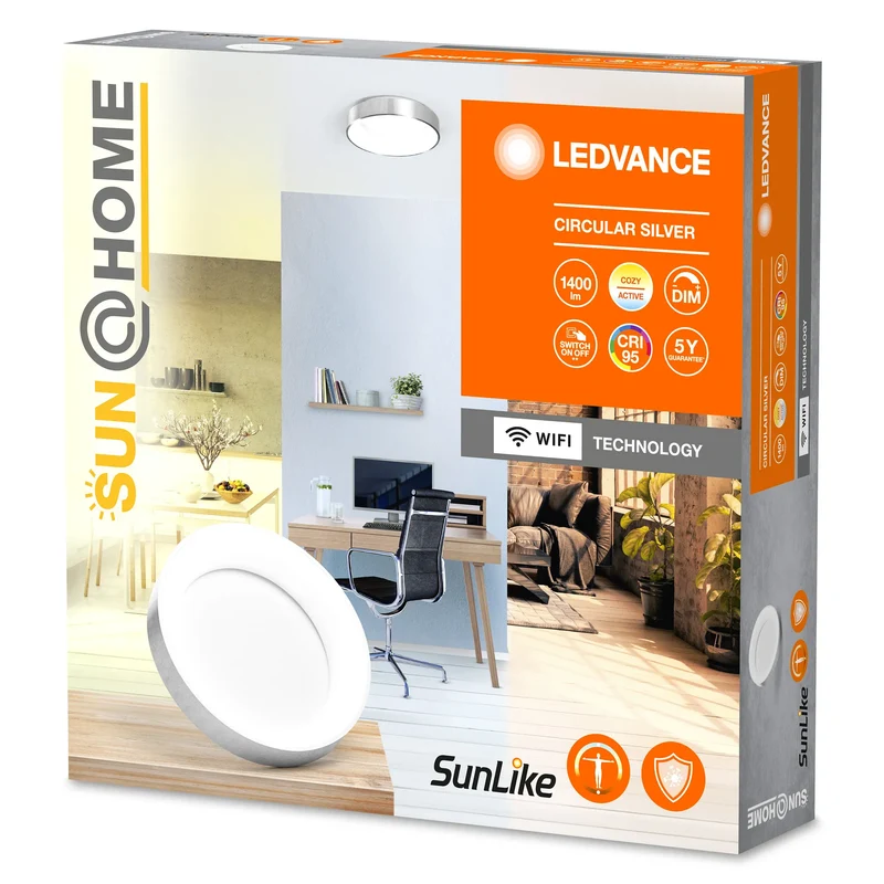 B-Ware LEDVANCE Deckenleuchte Lampe Circular LED Aluminium Weiß IP20 Nicht austauschbar