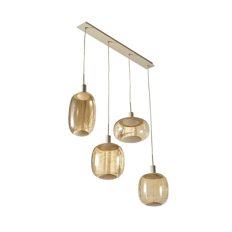 B-Ware OSRAM DECOR Needle Pendelleuchte Linear Beige 4xE27 Deckenlampe Lampe Spot