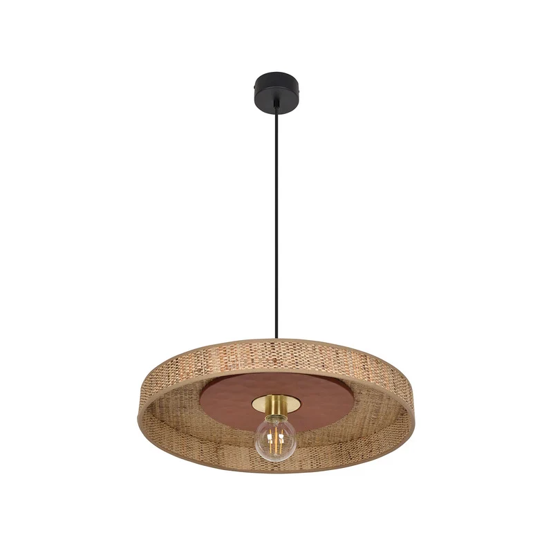 B-Ware MARKET SET Hängeleuchte Pendelleuchte Portinatx Bast Keramik terracotta E27 LED