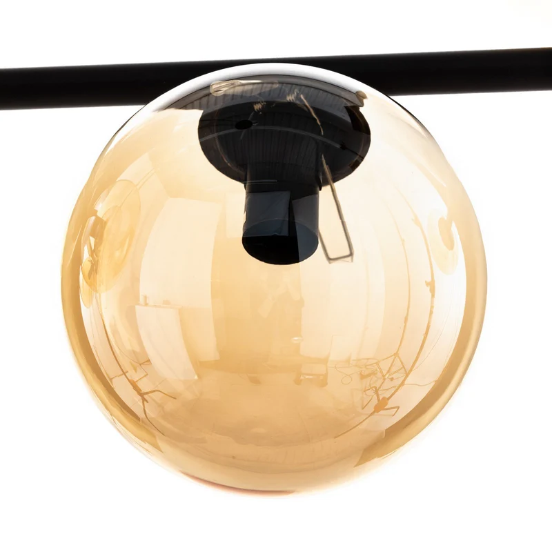 B-Ware EMIBIG LIGHTING Hängeleuchte Pendelleuchte E14 Deckenleuchte schwarz amber LED
